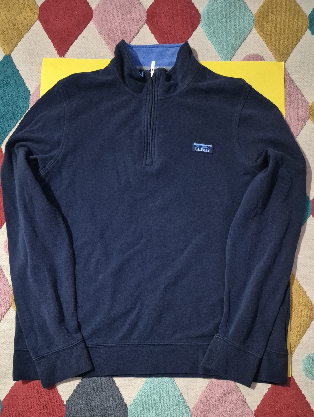 L.L. Bean Men's Lakewashed Double-Knit Quarter-Zip Pullover
